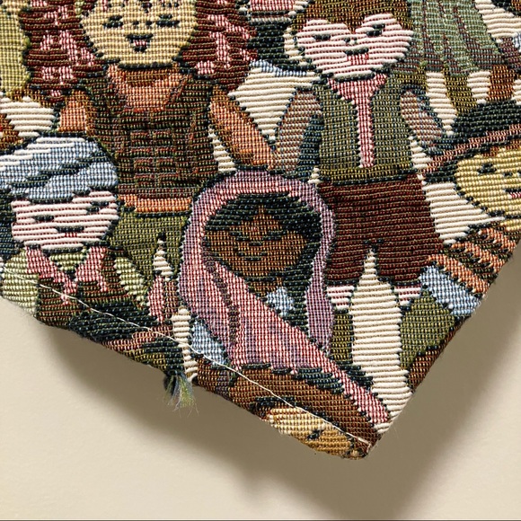 Vintage 90's Mirrors Children of the World Tapestry Vest - Picture 9 of 12